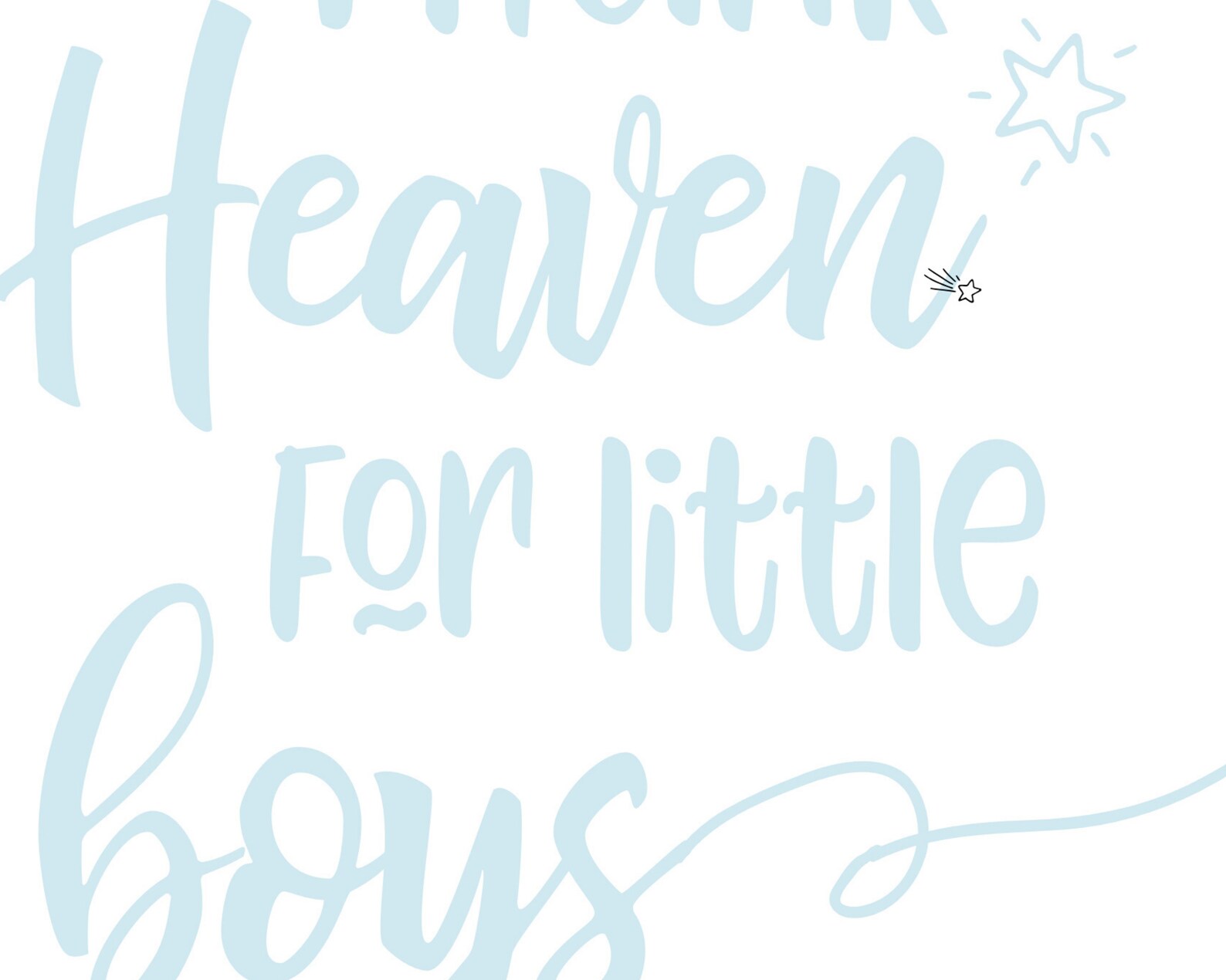 Baby Blue Nursery Decor for Baby Boy Printable Wall Art Quote Etsy