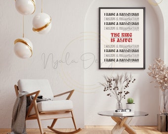 Raise a Hallelujah | Song Lyrics Poster | Christian Lyrics | Bethel Music | The King is Alive | Gift | Print | Wall Art | Bespoke