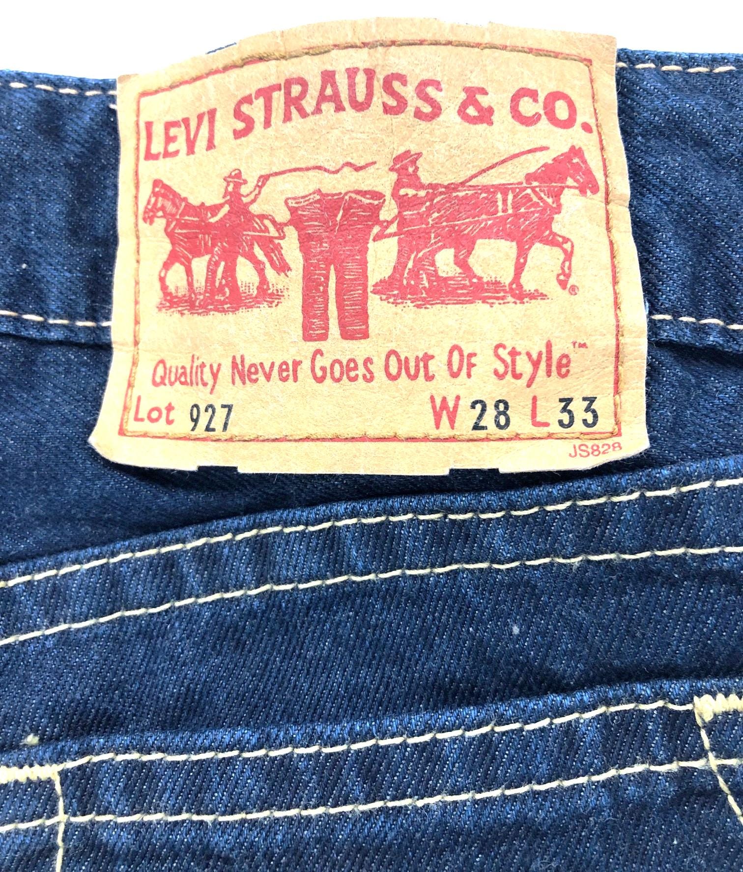 Levi's 927 Women's Bootcut Button Fly W28 L32 Dark Blue Excellent