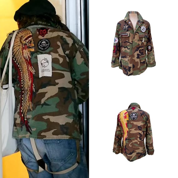 Johnny Depp Camouflage Military Vest Etsy Canada
