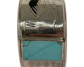 ジョニー・デップも着用している、天然ハウライト ターコイズ石を