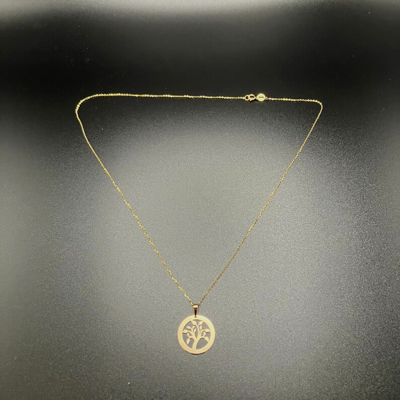 14k Gold Tree of Life Necklace - Etsy