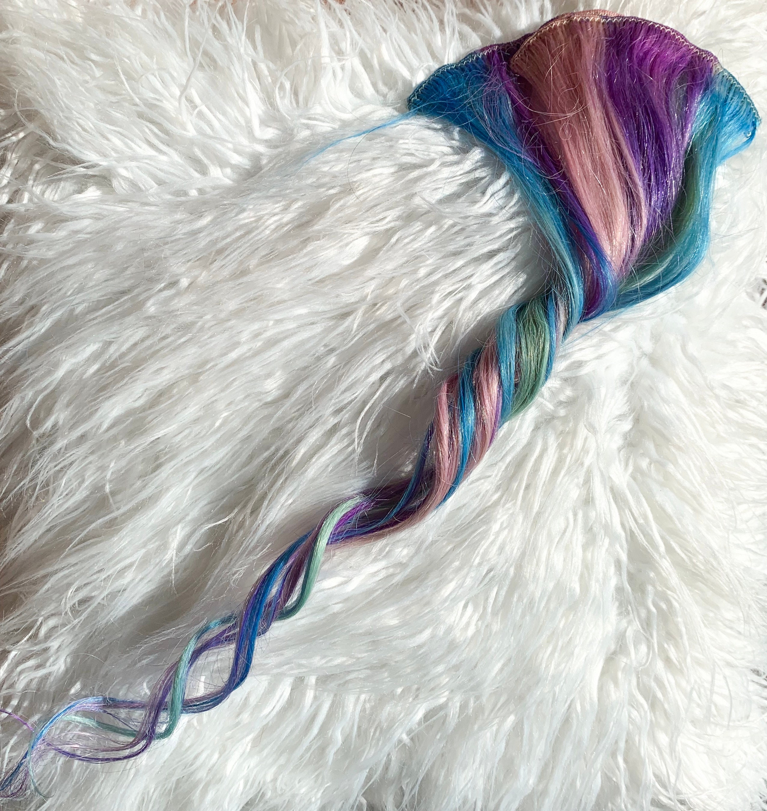 Unicorn dream clip in hair extensions Etsy