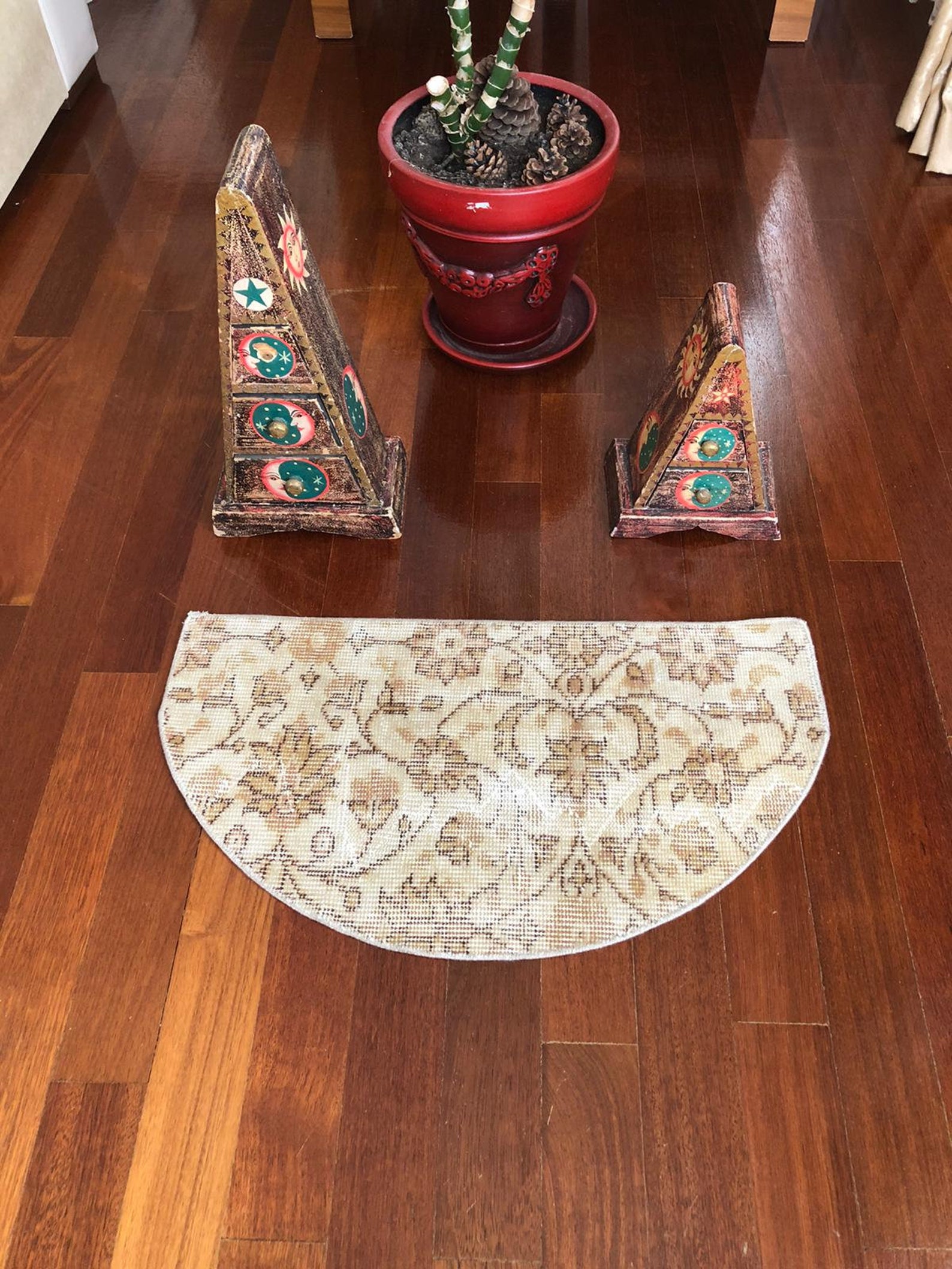 Kitchen Rug 1.3x2.5 ft Oushak Rug Small Rug Faded Rug Etsy