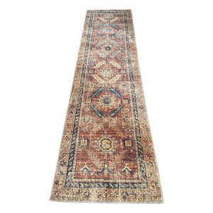 Alfombra de área bohemia, alfombra antigua turca, decoración de hogar de lujo, alfombra Kilim roja, alfombra de corredor de pasillo, decorac