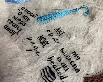 Just one more page Bookmark / bookish  / book lover gift / funny bookmarks / gift for her  / stocking stuffer / Christmas gift / funny gift