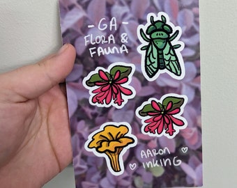 GA Flora & Fauna sticker sheet
