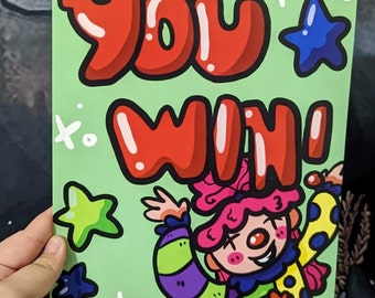 You Win Clown Art Print
