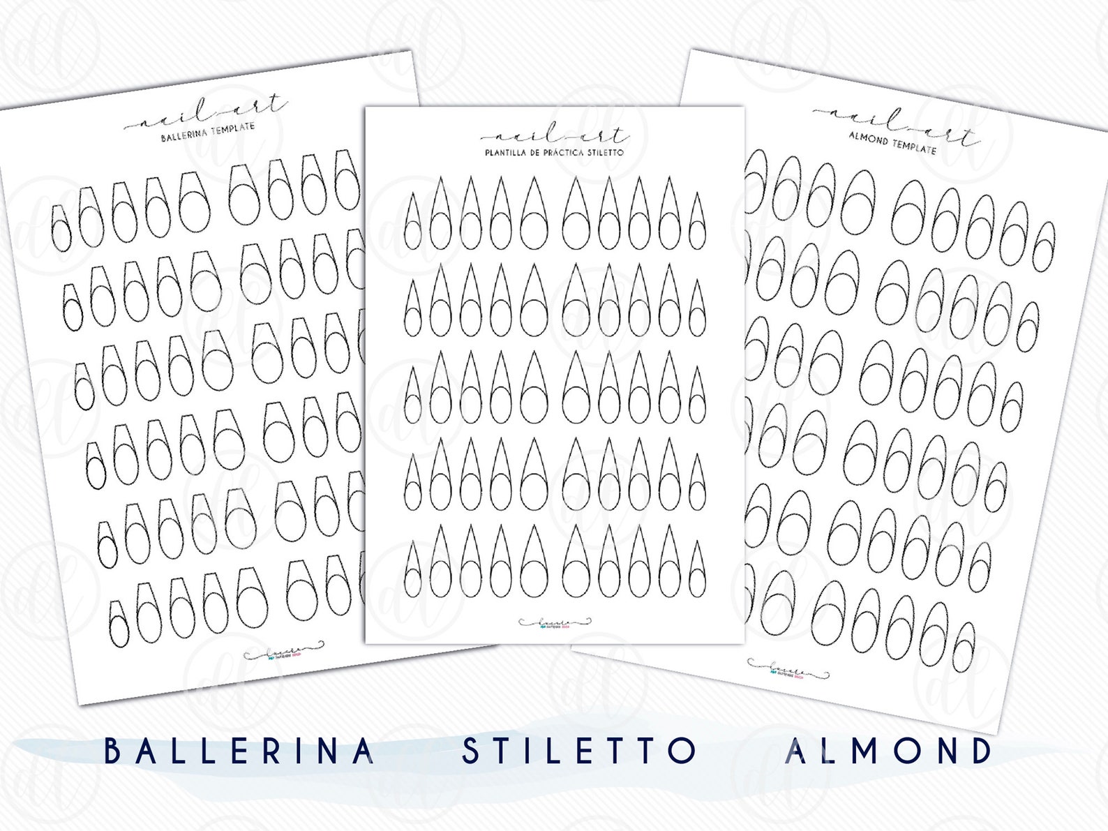 Nail Art Template Printable Nail Art Template Stamping Template Mat Nail Art Template Printable Nail Art Template Stamping Template Mat