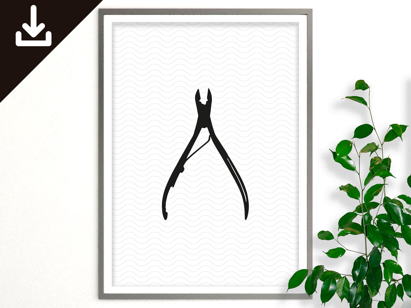 CUTICLE NIPPER CUTTER Cuticle Nipper Poster Manicure Decor Etsy