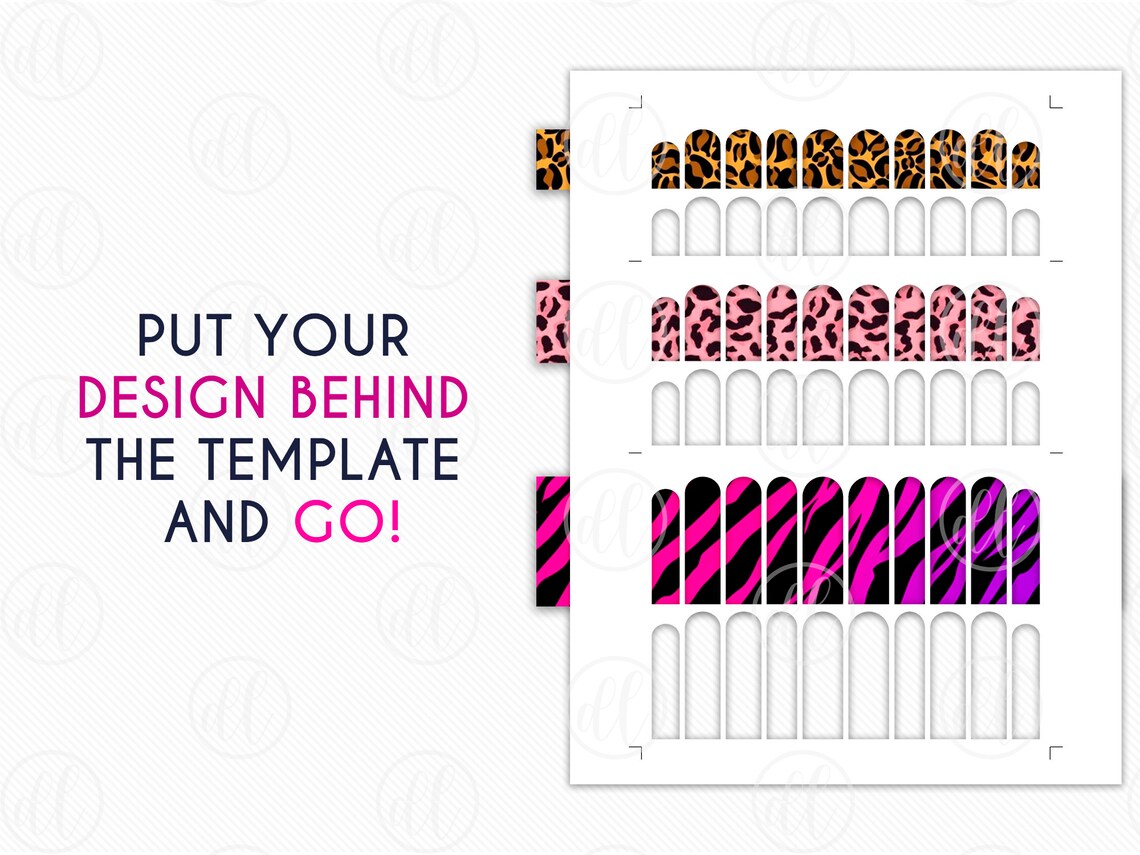 DESINGN NAIL DECAL Design Custom Nail Wrap Designs Print | Etsy