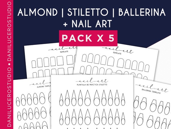 Nail Art Template Printable Nail Art Template Stamping | Etsy