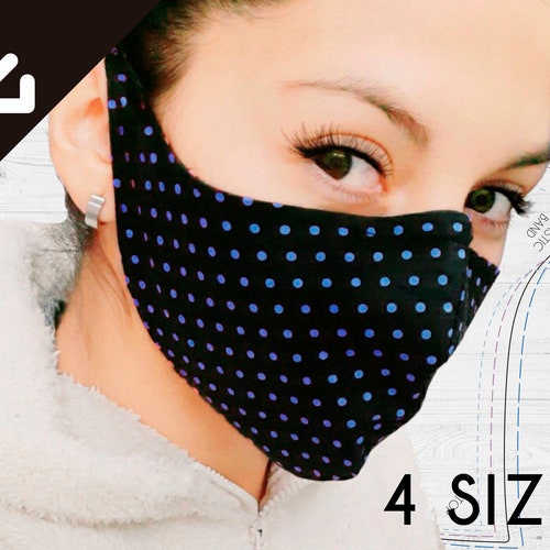 Face Mask PDF Pattern Four Different Sizes Free Video - Etsy