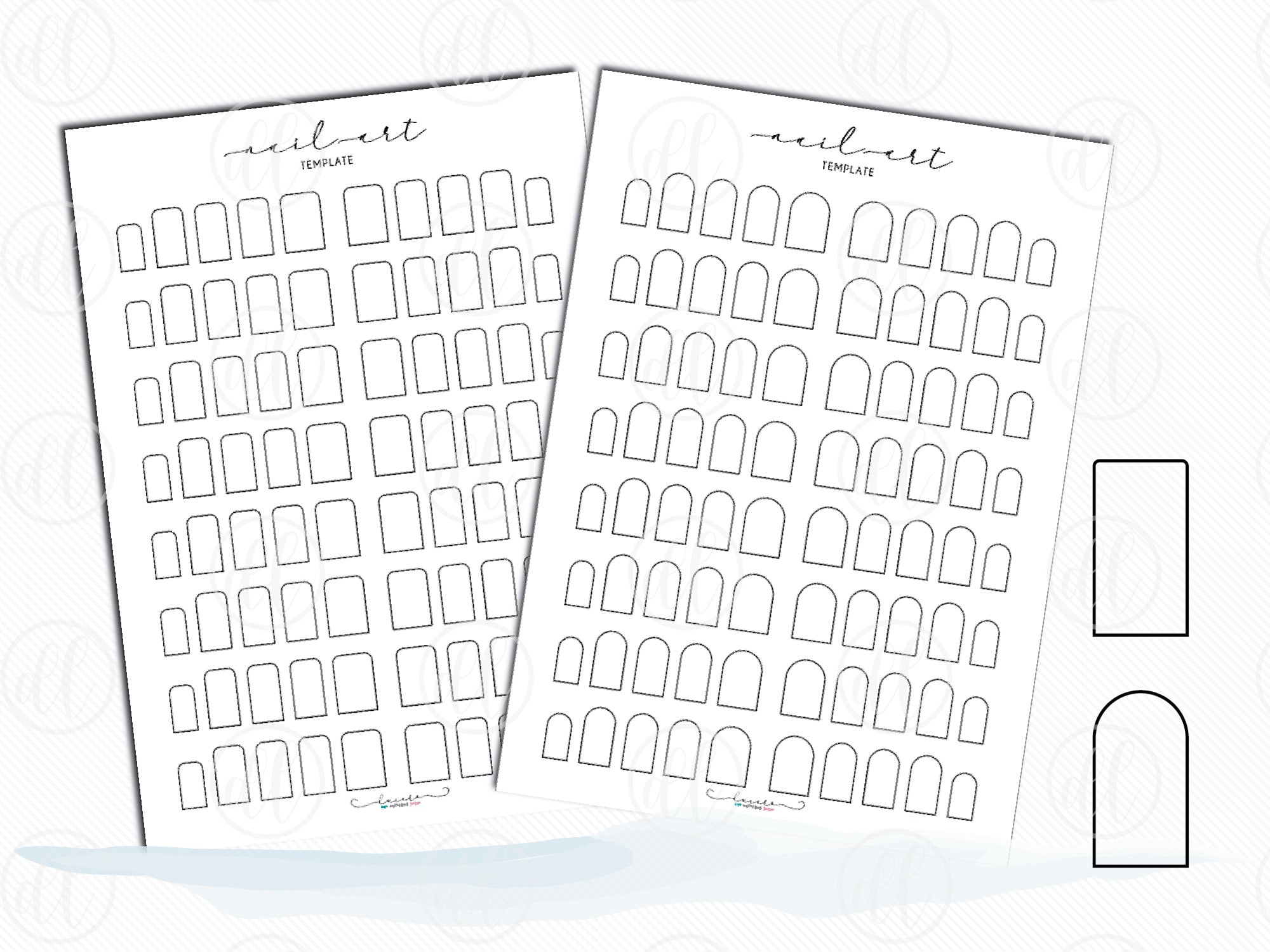 Nail Art Template Printable Nail Art Template Stamping - Etsy España