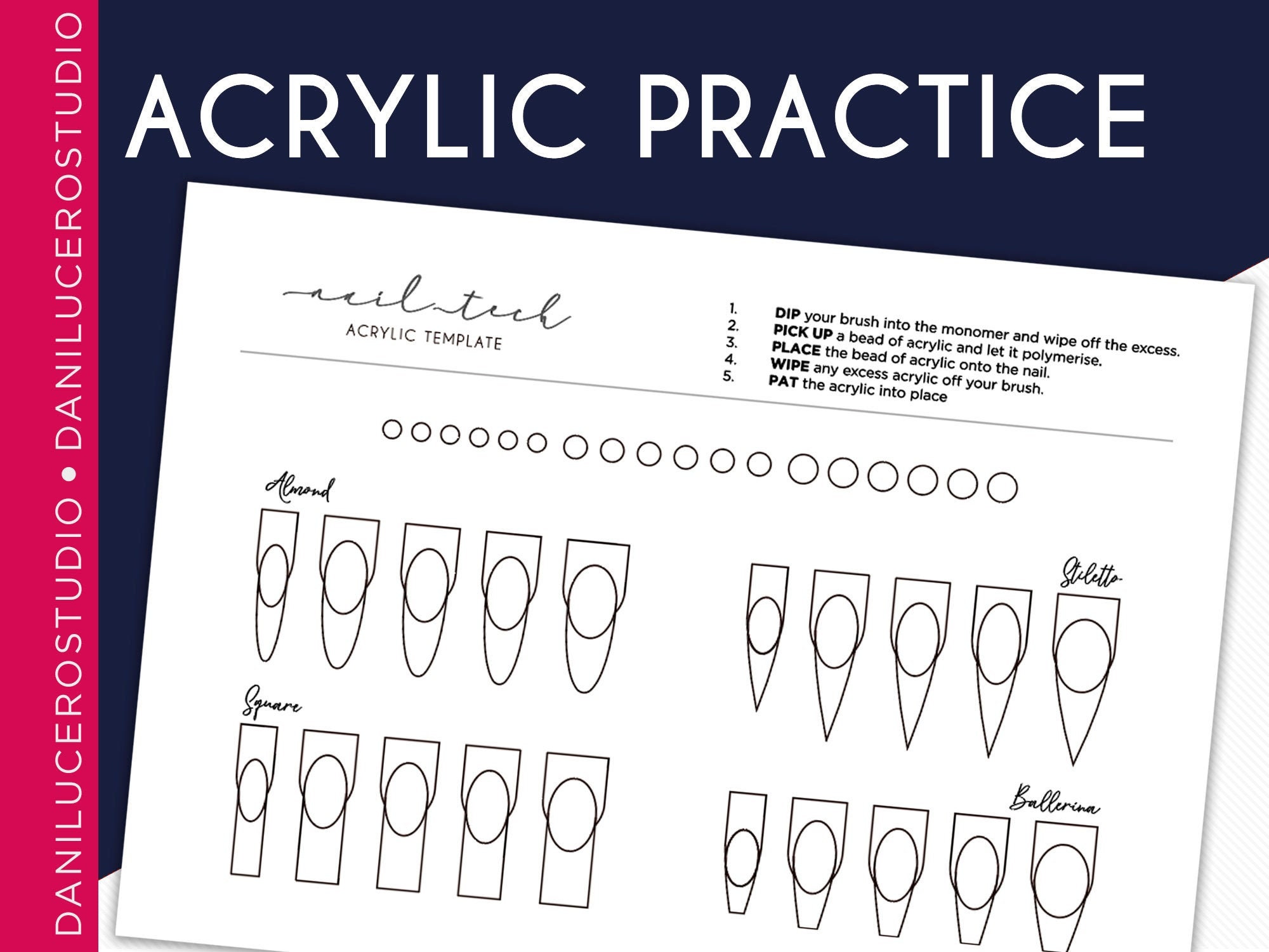 Pdf Printable Acrylic Practice Sheet - Printable Templates