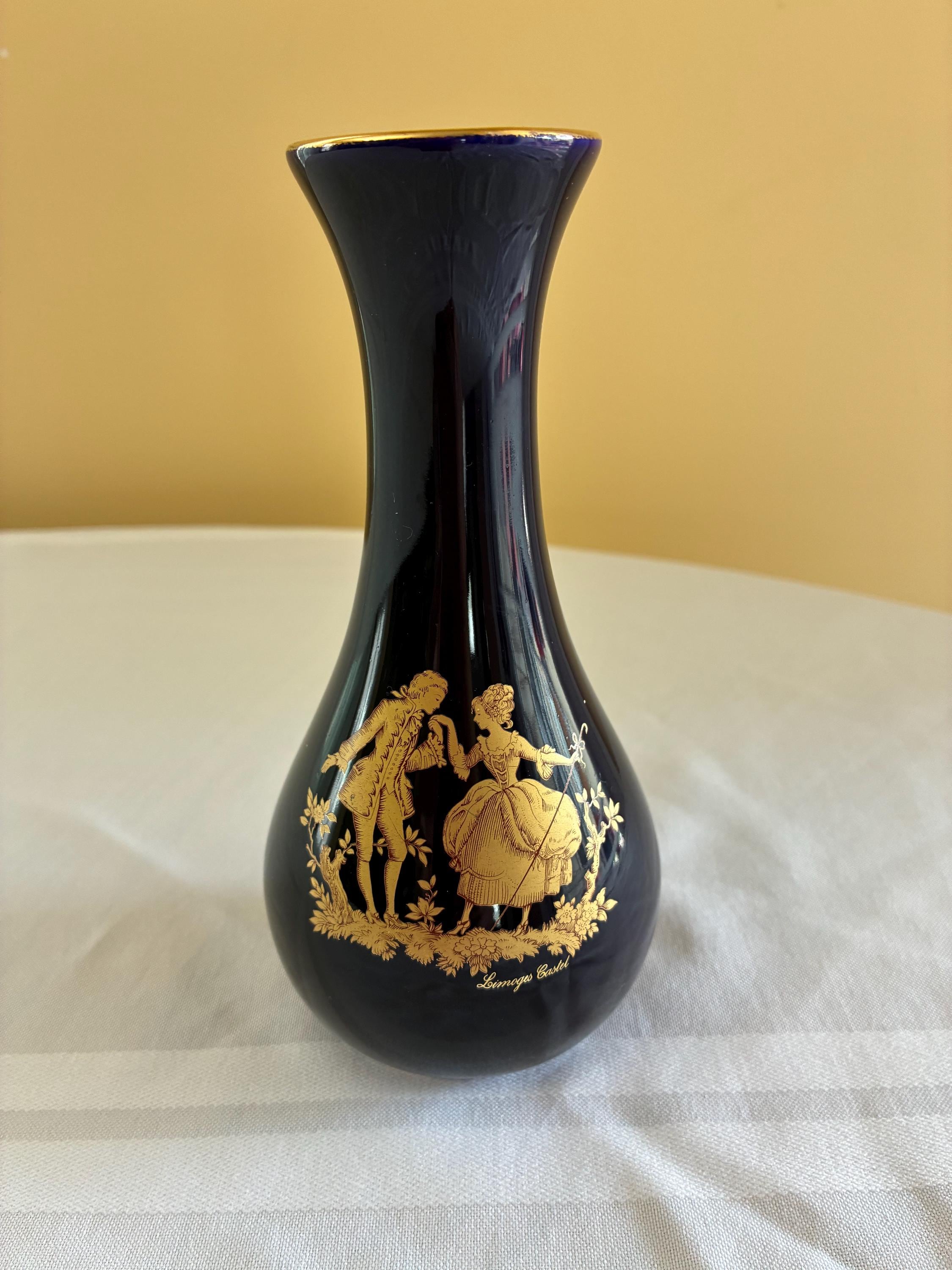 Limoges Castel Vase - Etsy