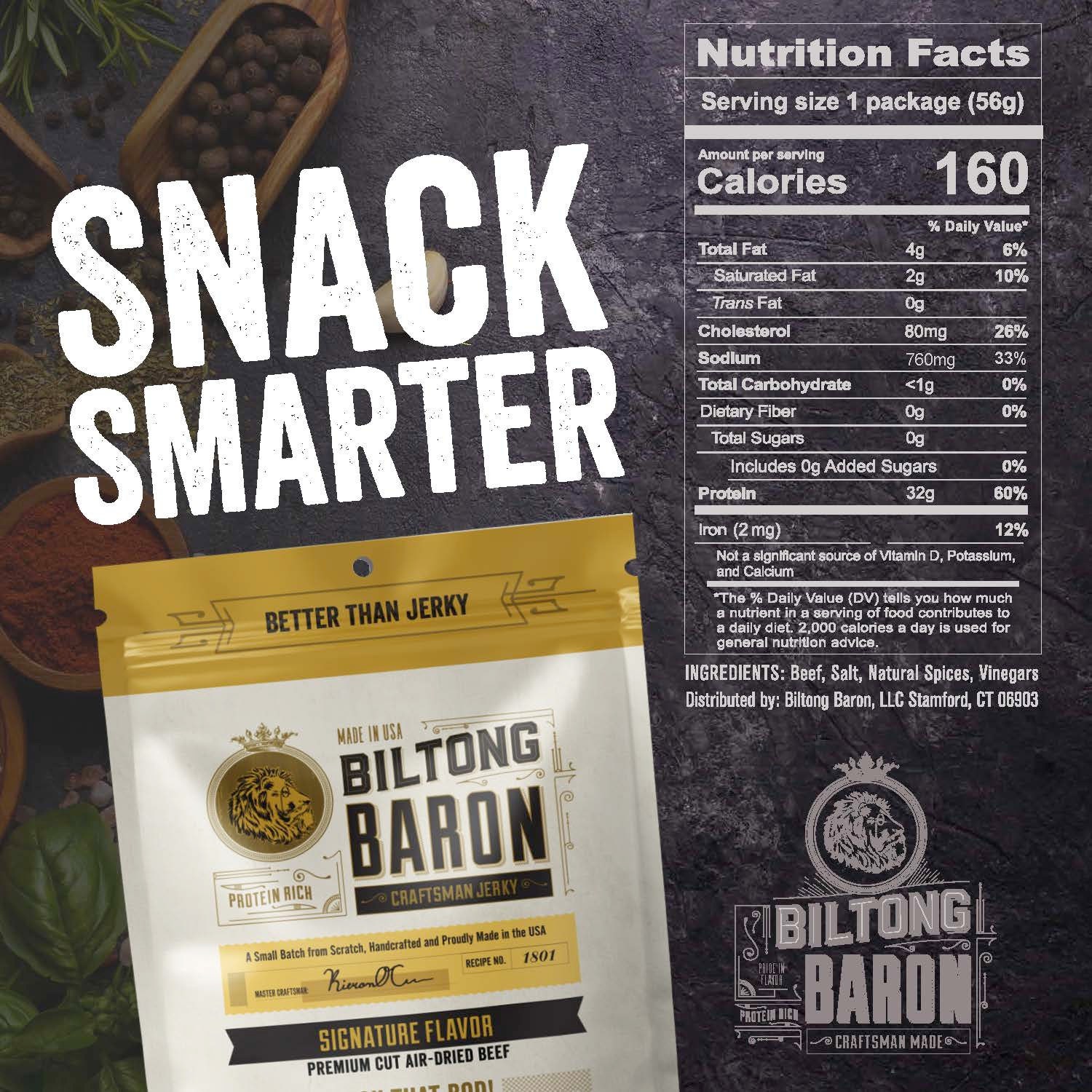 Biltong Baron Zero Carb Jerky Variety Pack Etsy