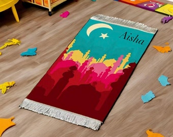 Kids Prayer Mat|Islamic Gift|Ramadan Gift|Muslim Gifts|Muslim Prayer|Custom Prayer Mats|Personalized Prayer Mats|kids prayer Rugs|Ameen Gift