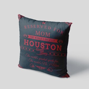 Houston Football Fan Favorite Team Pillow Case for Number One Fans, Customized, Personalize this Item, Sports Art Decor, Decorative