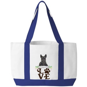 LOVE Scottish Terrier Tote Bag