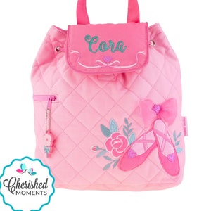 Personalized Pink Ballet Backpack, Dance Bag, Girls Backpack, Ballerina Backpack, Recital Gift, Preschool Girls, Pink Bag, Tablet Backpack
