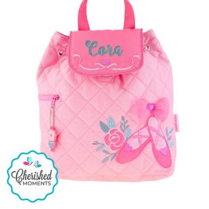 Personalized Pink Ballet Backpack, Dance Bag, Girls Backpack, Ballerina Backpack, Recital Gift, Preschool Girls, Pink Bag, Tablet Backpack