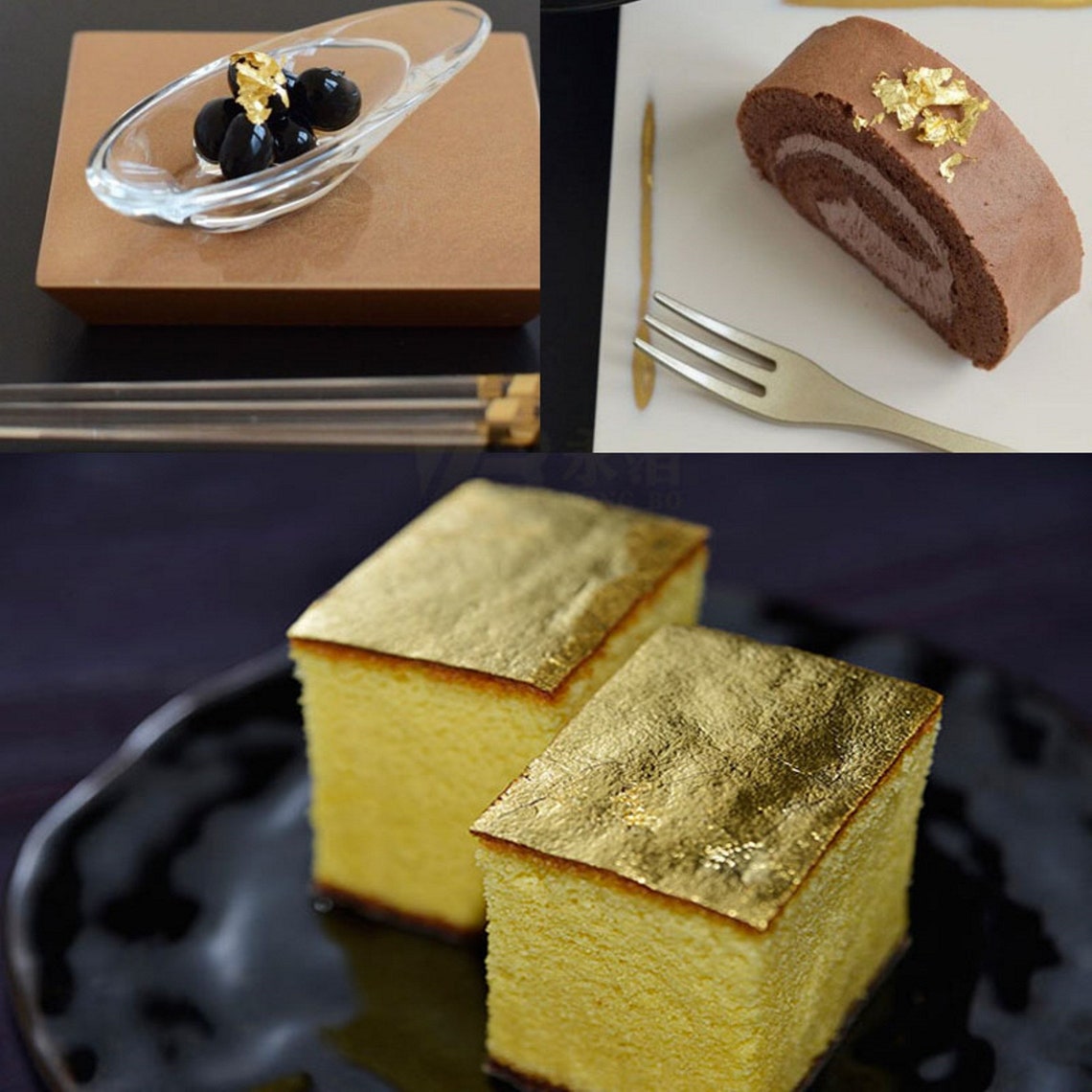 Edible Gold Leaf Transfer 24 Carat Gold Cake Decoration EU175 Etsy