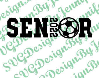 Senior 2022 Soccer in SVG, and PNG format