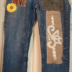 Jeans Upcycled, Hippie