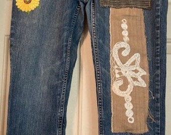 Jeans Upcycled, Hippie