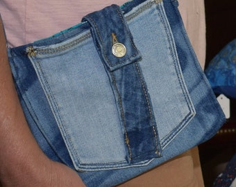 Umhängetasche aus Denim