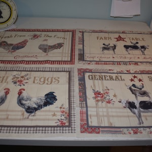 Placemats, Reversible Buffalo Plaid