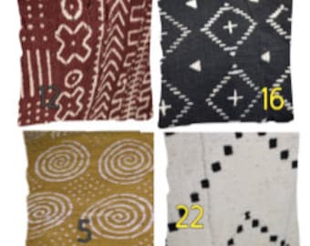 Mud cloth pillow cover  NEW COLORS