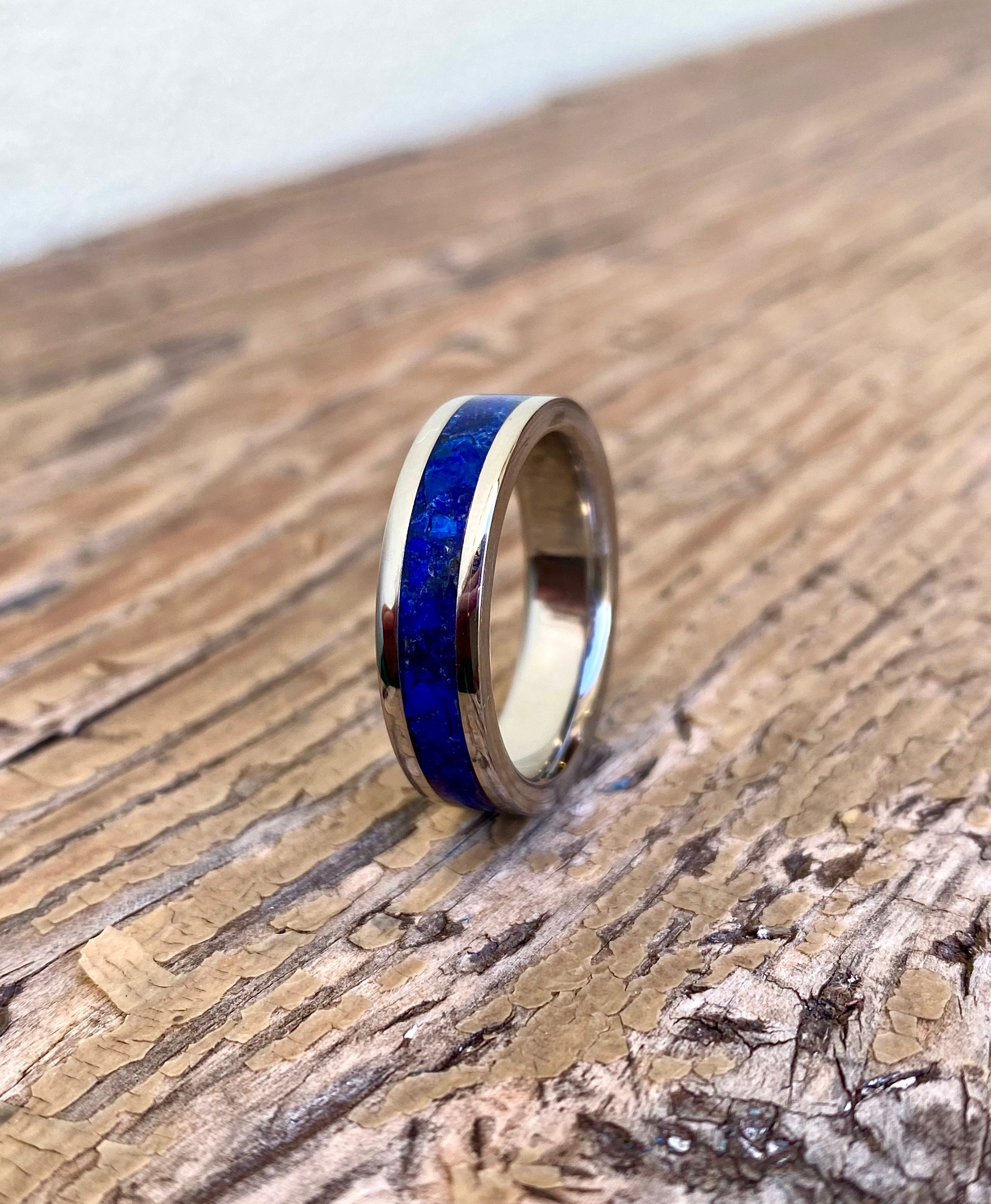 Lapis lazuli 2024 wedding band