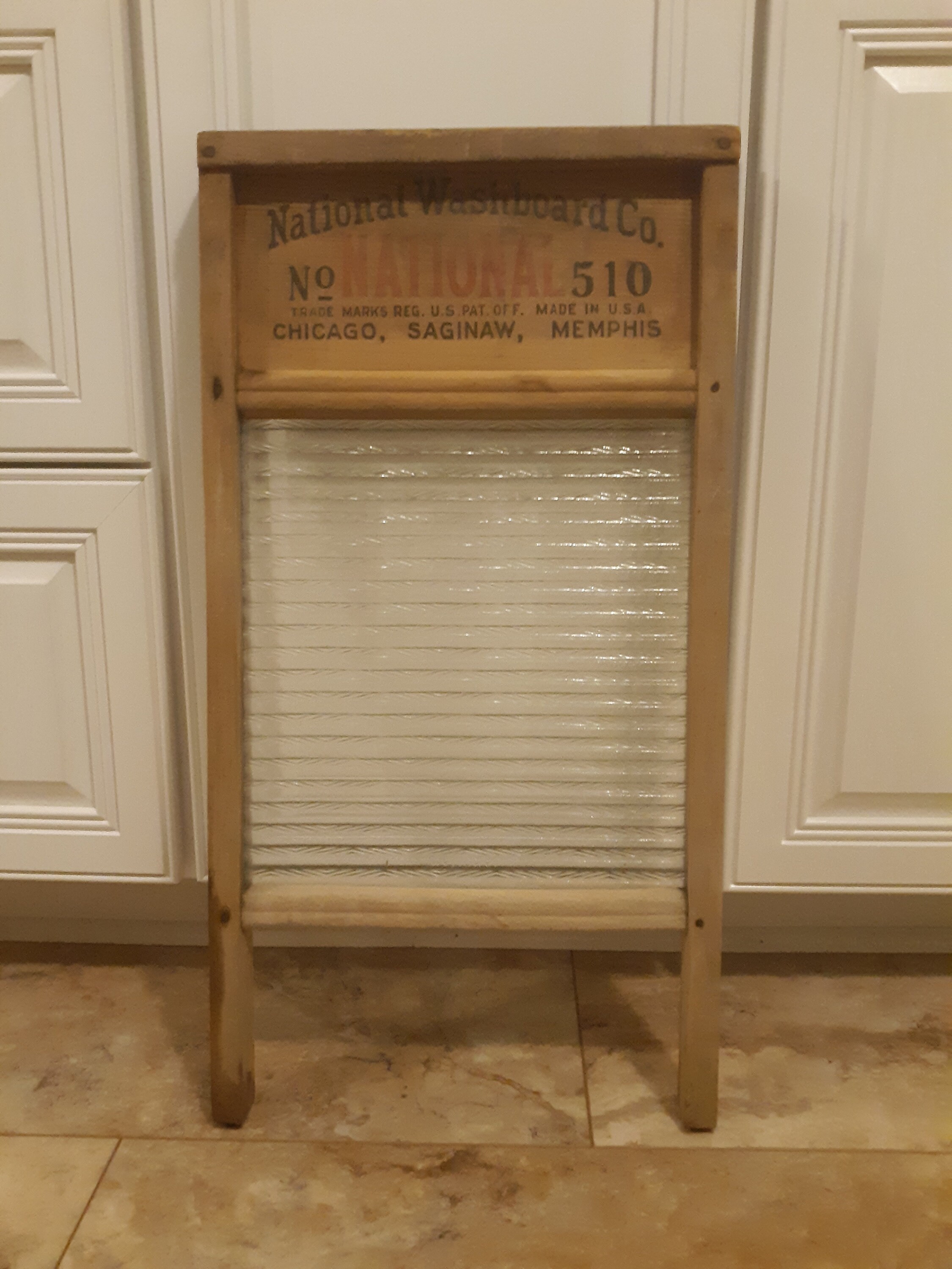Washboard made in USA National 510 series glass from Chicago Etsy