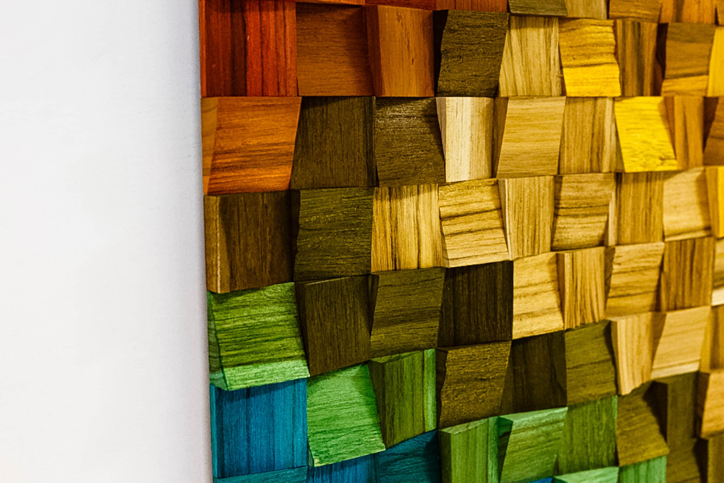 Handcrafted Wood Mosaic Wall Art Decor 3D Wall Wood Art Etsy