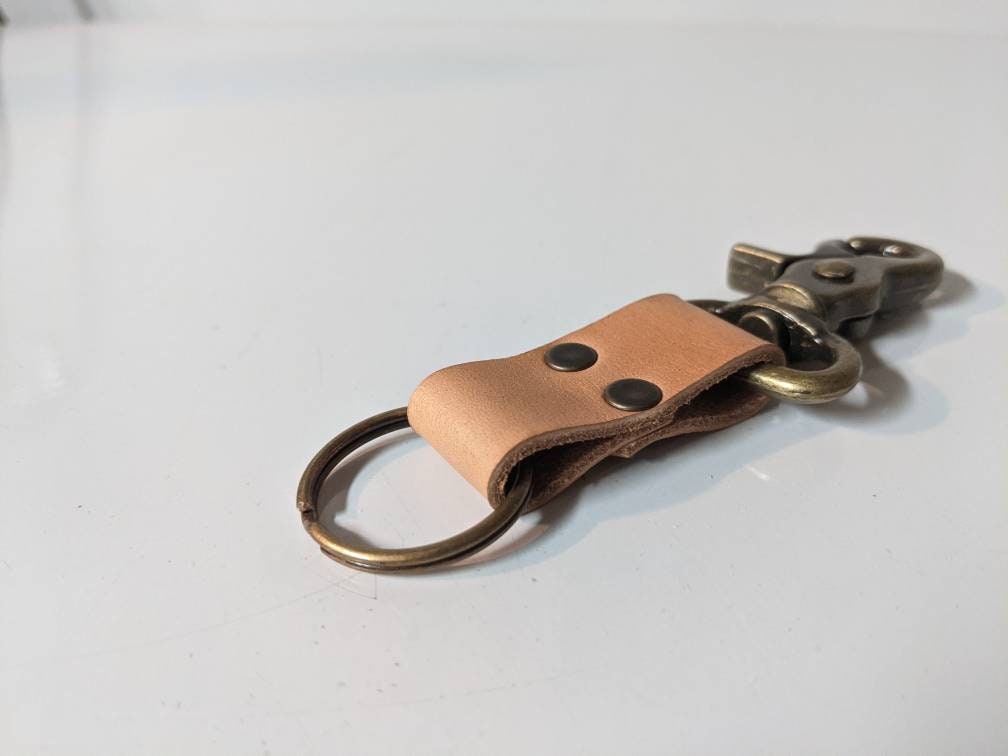 Leather Keychain trigger swivel