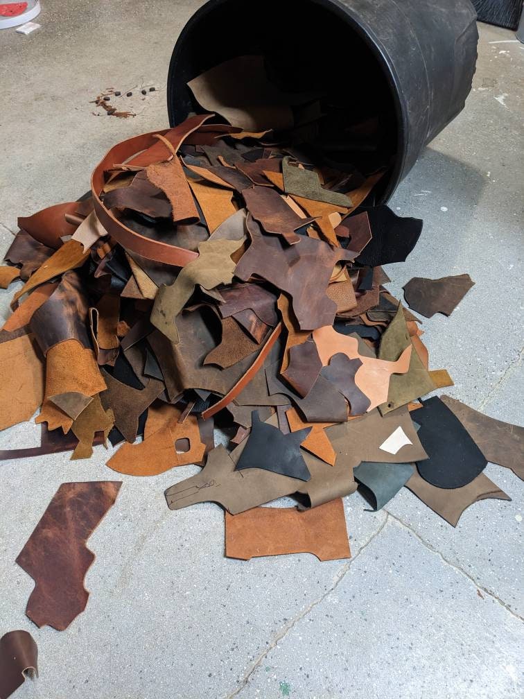 Scrap chrometan leather 1lb packs