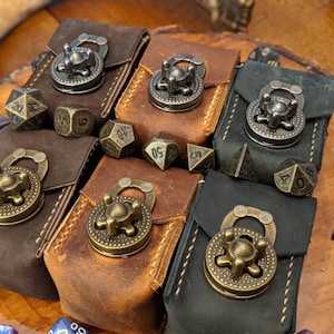 Leather Dice Box, Bag of Holding, Leather Dice bag image 1