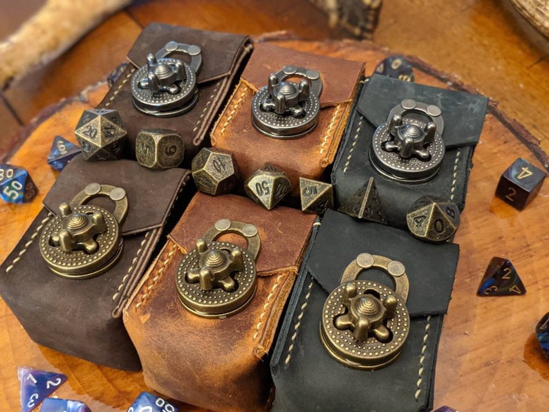 Leather Dice Box, Bag of Holding, Leather Dice bag image 1