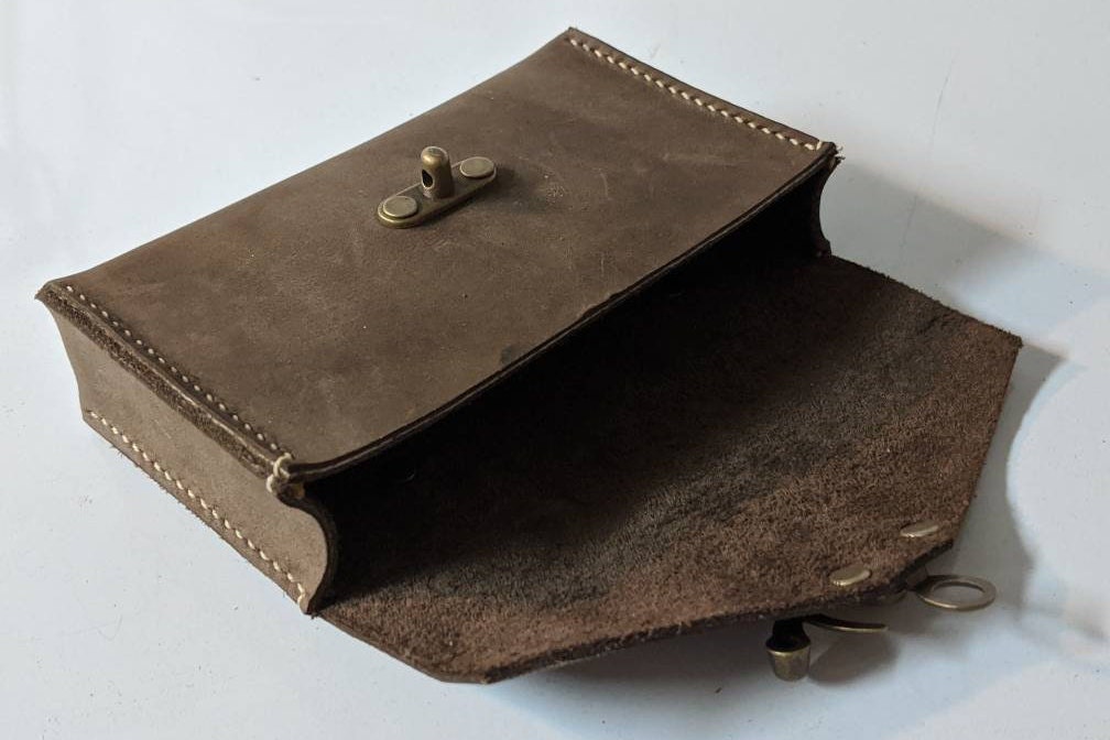 Leather belt pouch belt bag for fly fishing tackle foraging Etsy