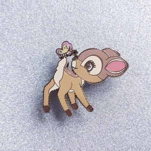 Bambi deer vintage kawaii cute enamel fantasy pin