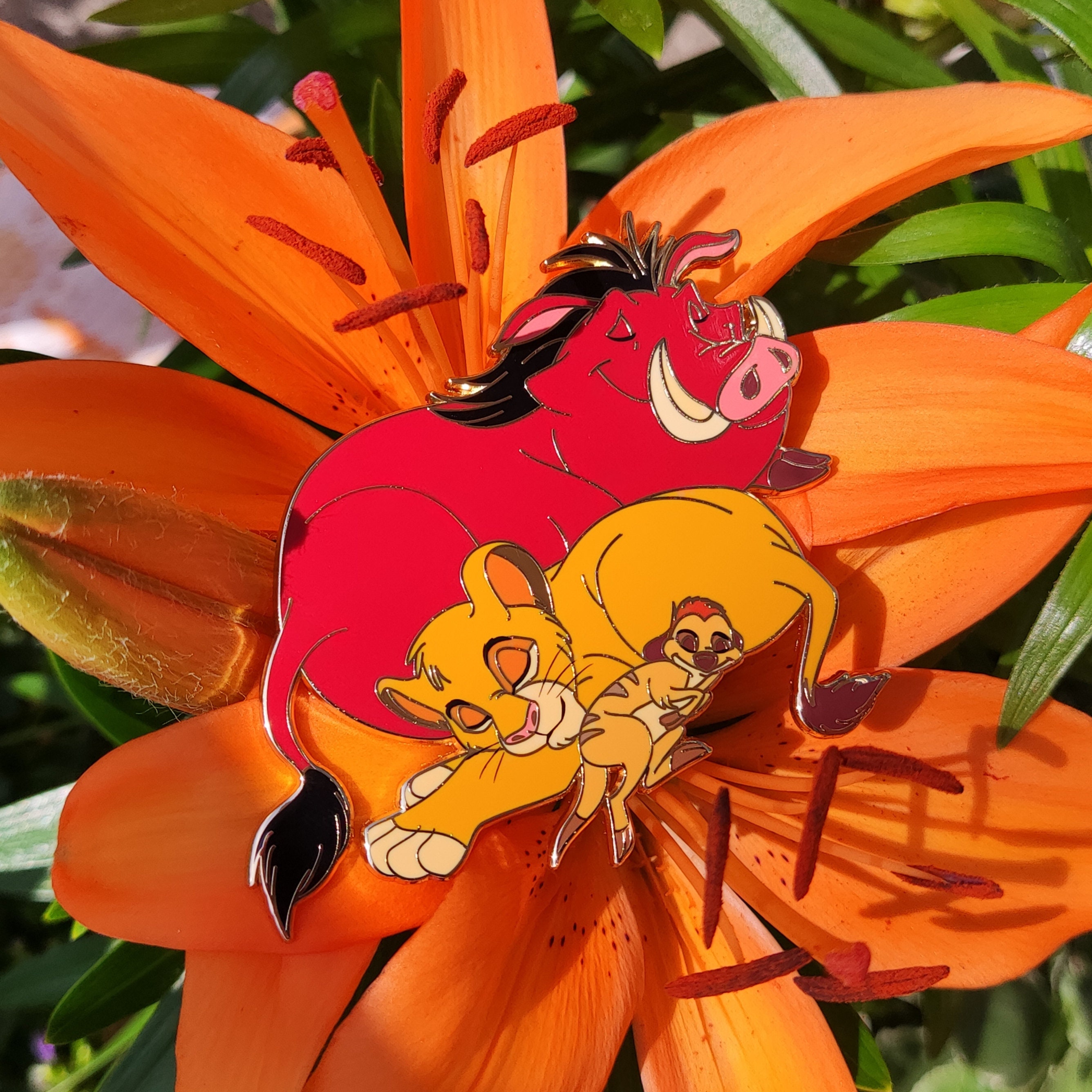 Lion King Simba Timon And Pumbaa Enamel Fantasy Pin Etsy