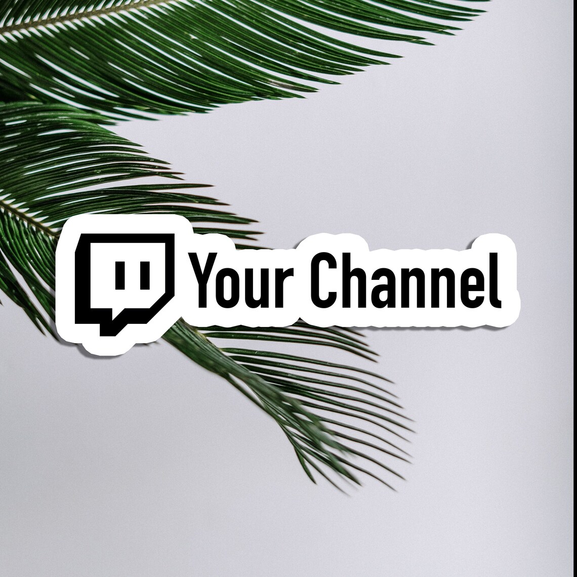 Custom Twitch Name Sticker Personalized Sticker Twitch Etsy