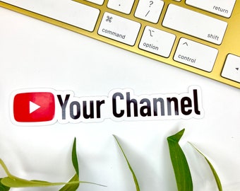 Custom YouTube Name Sticker