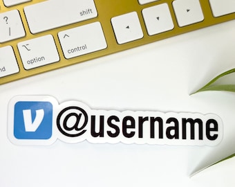 Custom Venmo Username Sticker