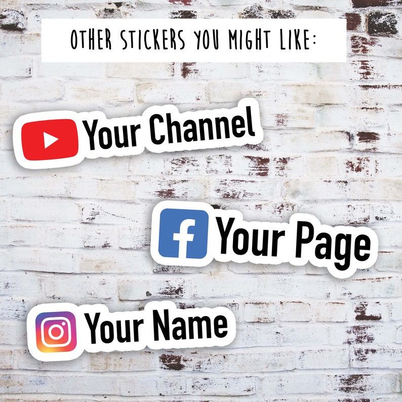 Custom Etsy Shop Name Sticker Etsy