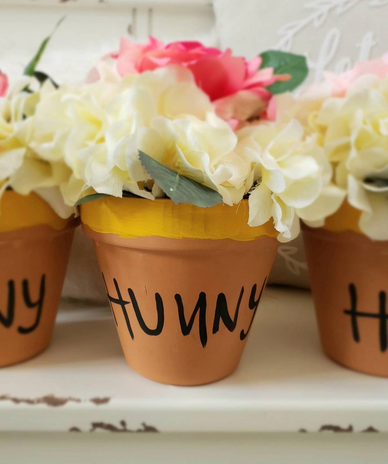 Winnie the Pooh Hunny Pot Centerpiece Honey Pot Baby Shower Etsy