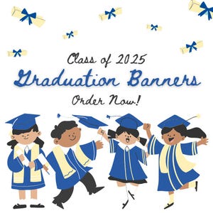Class of 2025 Custom Graduation Painted Banner