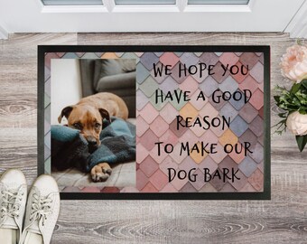 Customized Dog Doormat Quote, Personalized Pet Doormat, Front Doormat Decor, Funny Dog Doormat, Printable Dog Doormat, Gift for Pet Lovers